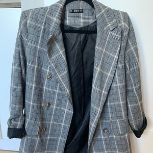 Shein Plaid Blazer • Small